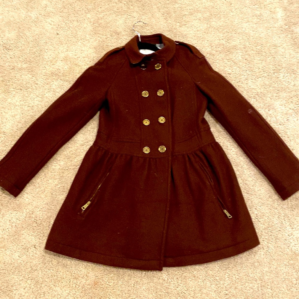 Burberry wool coat.